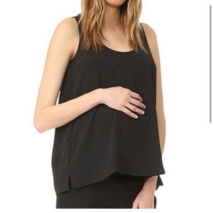 • Hatch • The Layering Tank Top Black Silky 1/ Large Maternity Women’s